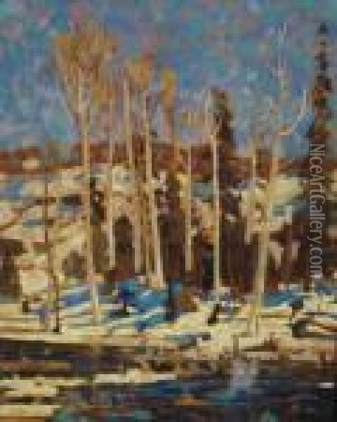 March Oil Painting - Tom Thomson
