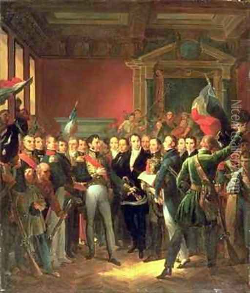 The Reading of the Declaration of Deputies Oil Painting - Baron Francois Gerard
