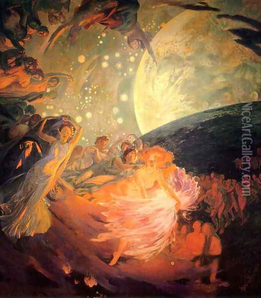Decoration for a Ceiling Oil Painting - Paul Albert Besnard