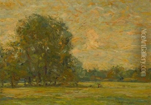 Blick In Den Englischen Garten (?) Oil Painting - Joseph Futterer