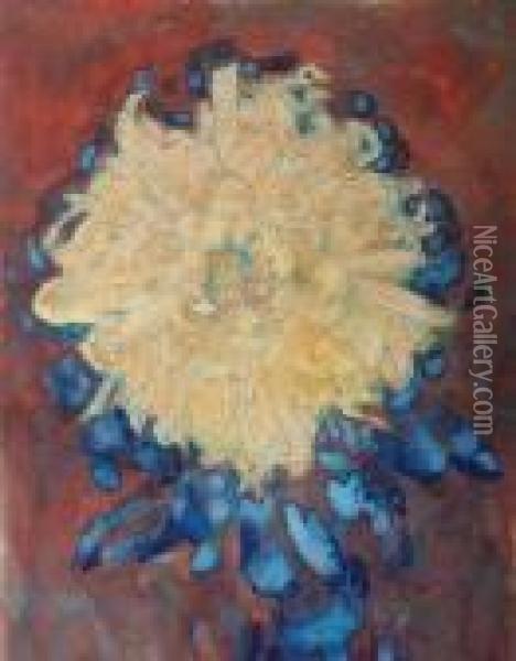 Chrysanthemum Oil Painting - Piet Mondrian