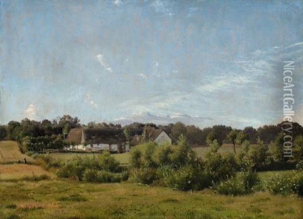 Bauernhof Bei Valbye Oil Painting - Vilhelm Peter Karl Kyhn