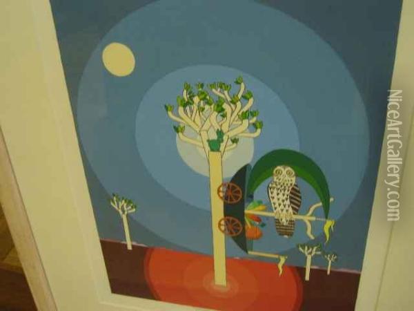 Shipshape Tours The Rabbit Tree Oil Painting - John Minton Connell