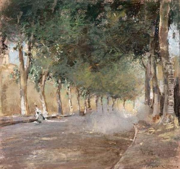 Ad Ischia - 1903 Oil Painting - Giuseppe Casciaro
