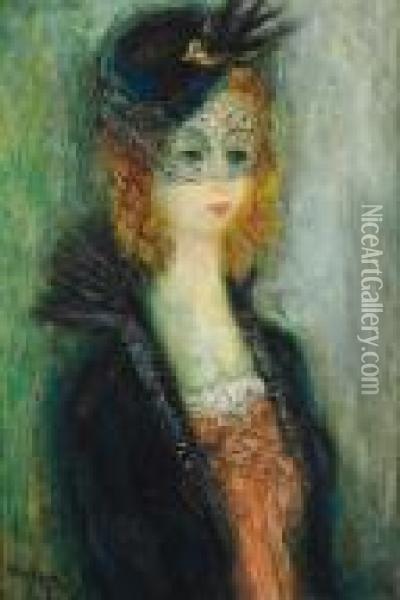 Romantic Portrait Oil Painting - Issachar ber Ryback