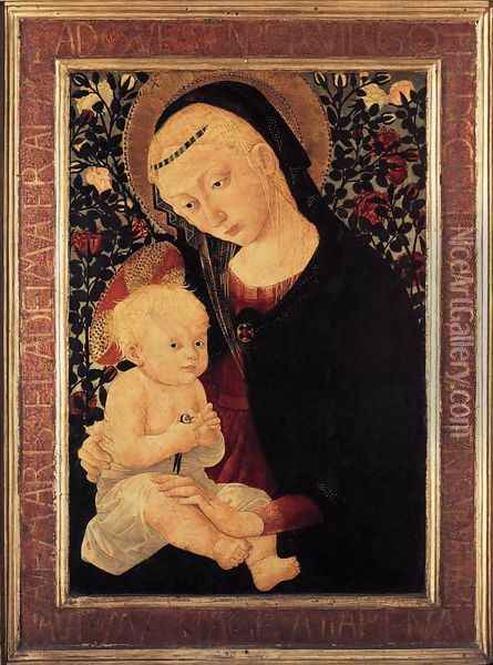 Madonna and Child with a Goldfinch Oil Painting - Pier Francesco Fiorentino Pseudo
