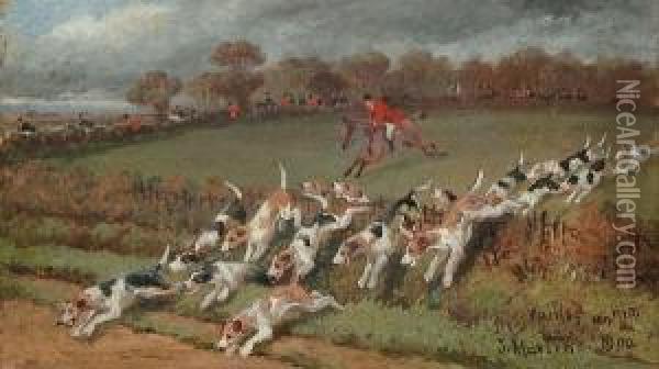 Who Whoop!; Fairley On Him; The First Fence; Gone To Ground Oil Painting - Sylvester Martin