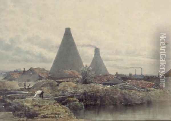 The Kilns, 1831 Oil Painting - George (Sydney) Shepherd