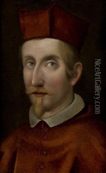 Ritratto Del Cardinale Francesco Barberini Oil Painting - Ottavio Leoni