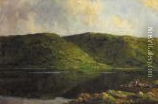 Lough Fee, County Monaghan Oil Painting - James Humbert Craig