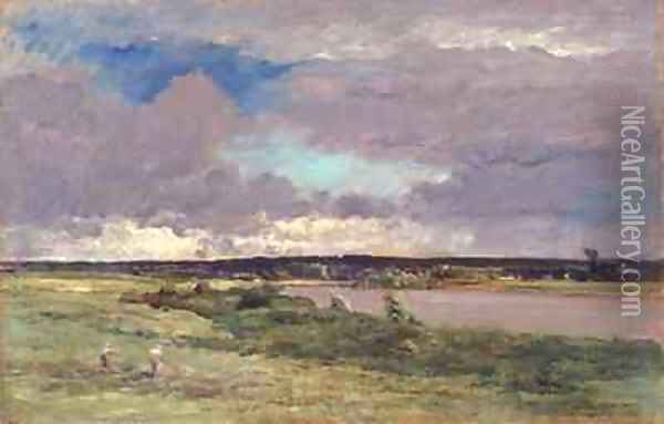 The Coming Storm Early Spring Oil Painting - Daubigny, Charles Francois