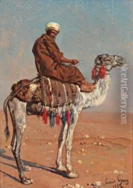 Chamelier Dans Le Desert Oil Painting - Jean-Baptiste-Louis Guy