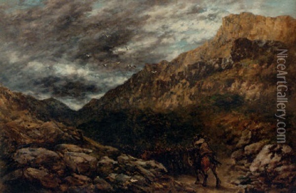 The Coming Storm Oil Painting - David Cox the Elder