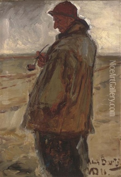The Old Man Of The Sea Oil Painting - Hans Von Bartels