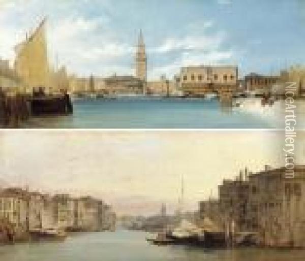 The Steps Of San Giorgio Maggiore Oil Painting - William Callow