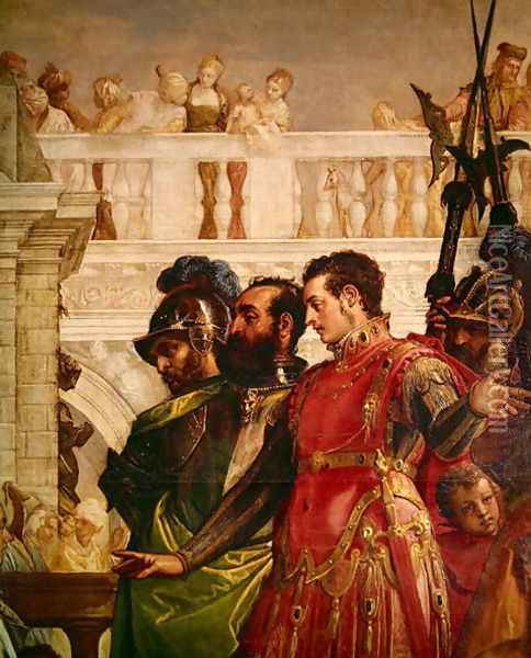 Family of Darius before Alexander the Great 2 Oil Painting - Paolo Veronese (Caliari)