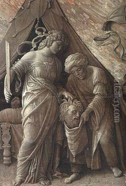 Judith and Holofernes 1495-1500 Oil Painting - Andrea Mantegna