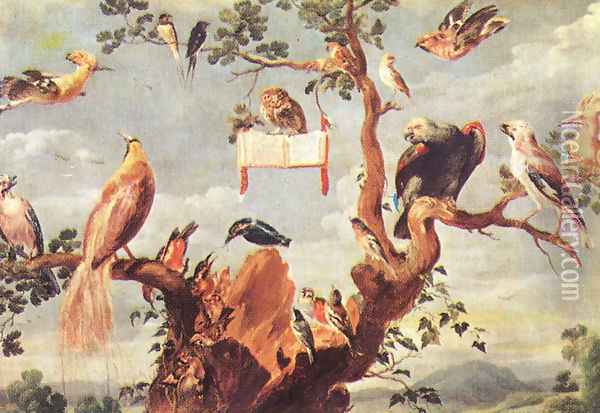 Concert of Birds (2) Oil Painting - Frans Snyders