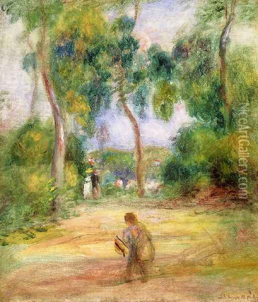 Landscape with Figures Oil Painting - Pierre Auguste Renoir