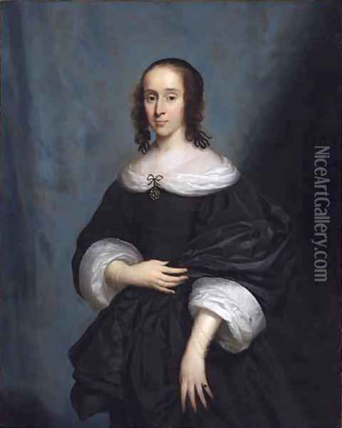 Portrait of a Lady 2 Oil Painting - Cornelius Janssens Van Ceulen