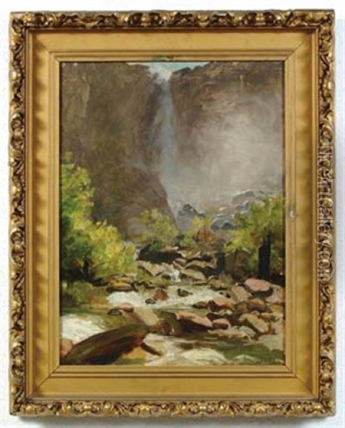 Waterfalls Oil Painting - Thomas Hill