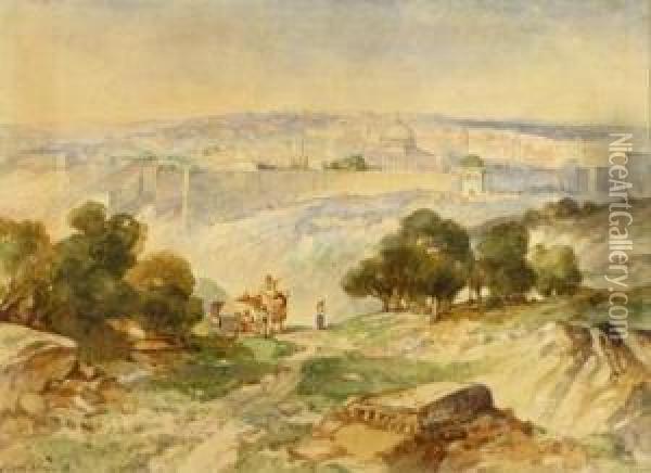 Jerusalem Oil Painting - Andrew Melrose