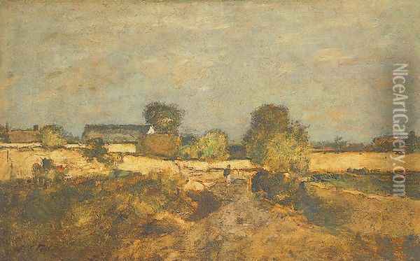 Environment of the Fortresses in Paris 1874 Oil Painting - Laszlo Paal