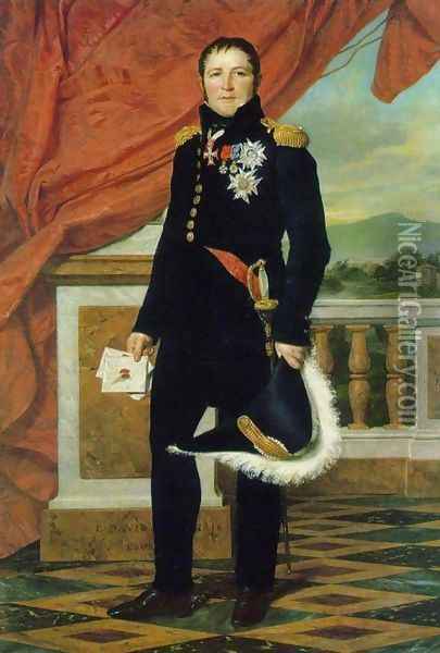 General Gerard Oil Painting - Jacques Louis David