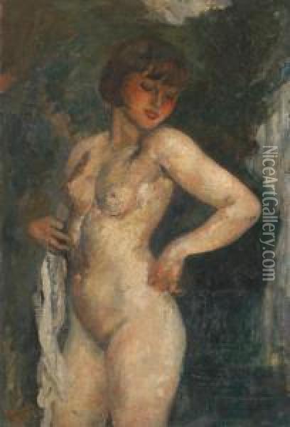 Le Modele Oil Painting - Tancrede Synave