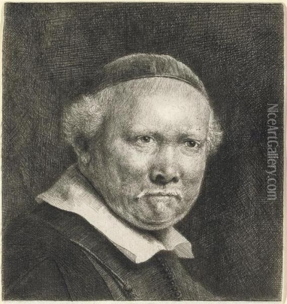 Lieven Willemsz. Van Coppenol, Writing-master: The Larger Plate Oil Painting - Rembrandt Van Rijn