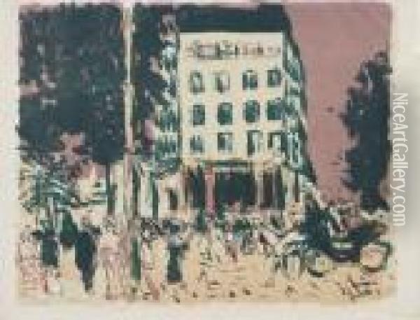 Les Boulevards Oil Painting - Pierre Bonnard