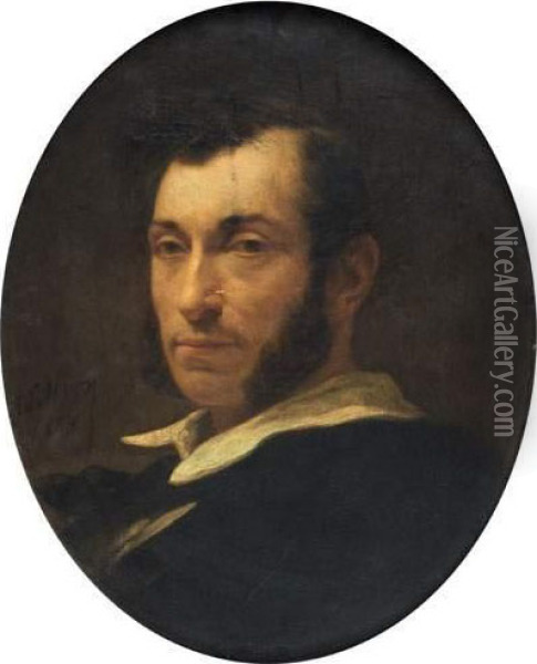 Portrait De Georges Ollivier Beauregard Oil Painting - Adolphe Yvon