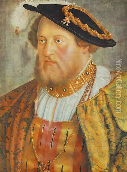 Portrait of Ottheinrich, Prince of Pfalz 1535 Oil Painting - Barthel Beham
