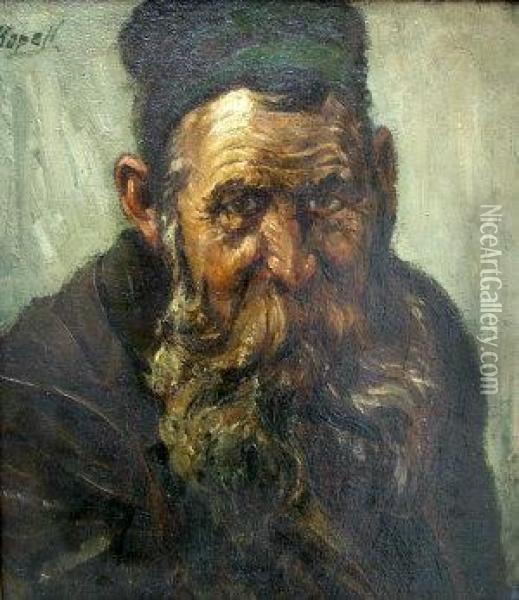 Portrait Of An Old Man With A Beard Oil Painting - Paul Kapell