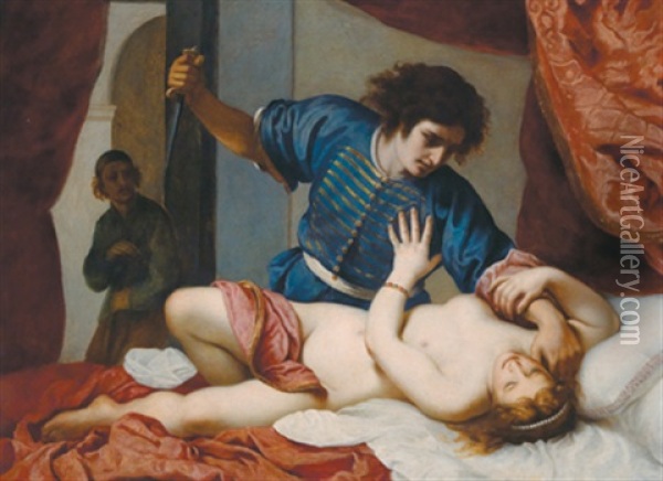 Tarquinius Und Lucretia Oil Painting - Charles Bianchini