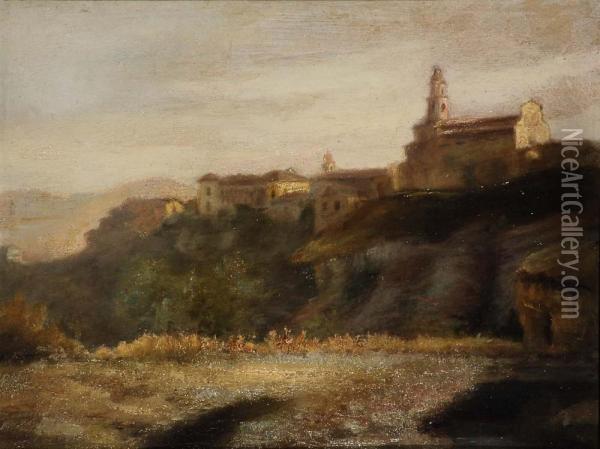 Madonnetta A Genova Oil Painting - Dario Bardinero