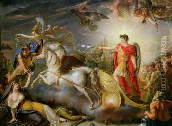 Allegory of the Surrender of Ulm, 20th October 1805 Oil Painting - Antoine-Francois Callet