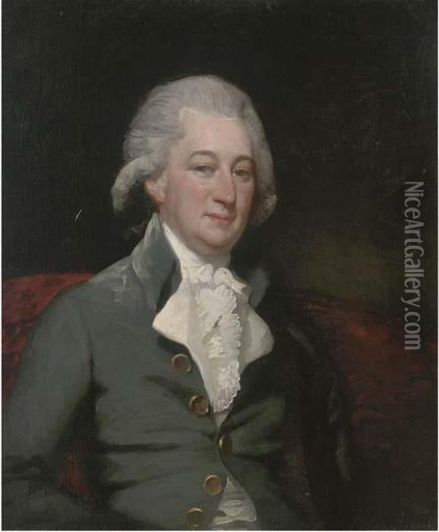 Portrait Of A Gentleman Oil Painting - Gilbert Charles Stuart