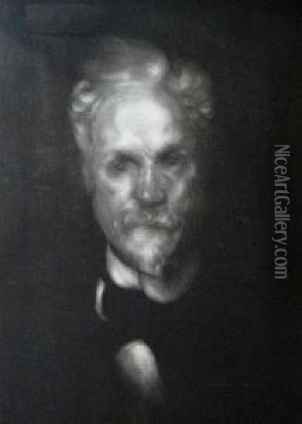 Portrait De Henri Rochefort Oil Painting - Eugene Carriere