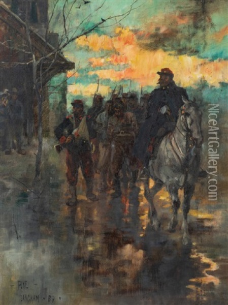 Bandits Oil Painting - William Henry Pike