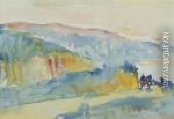 Landscape. Oil Painting - Henri Edmond Cross