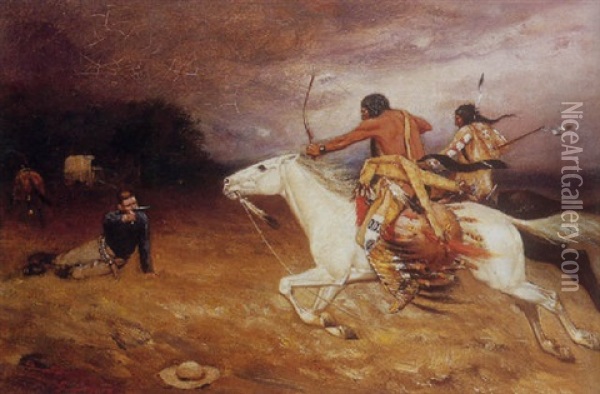 Desperate Stand Oil Painting - Gaspard Latoix