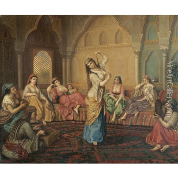 The Harem Dancer Oil Painting - Sandor Alexander Svoboda