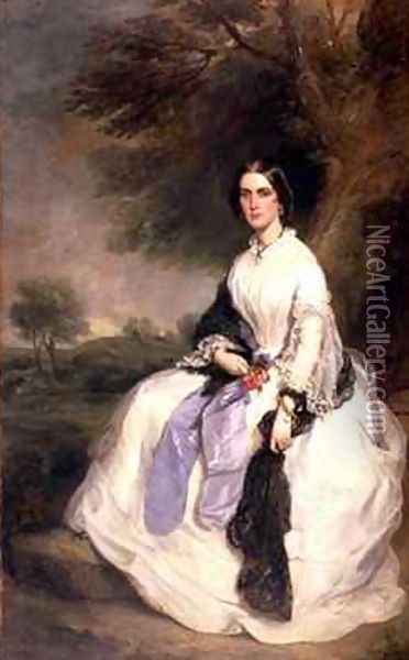 Portrait of Mrs John Hick Oil Painting - Sir Francis Grant