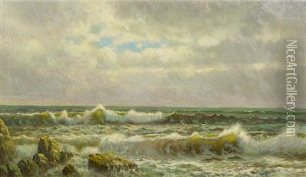 Seacoast Oil Painting - William Trost Richards