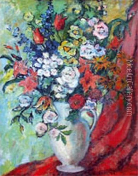Bouquet De Fleurs Oil Painting - Rene Crevel