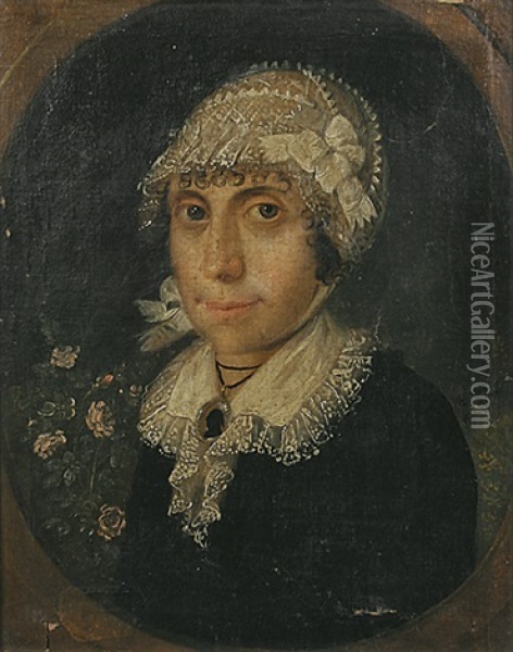 Bildnis Charlotta Wilhelmina Tringer Oil Painting - Johann Schlesinger