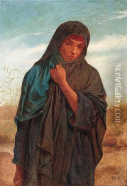 A Woman Of Lower Egypt Oil Painting - Frederick Goodall