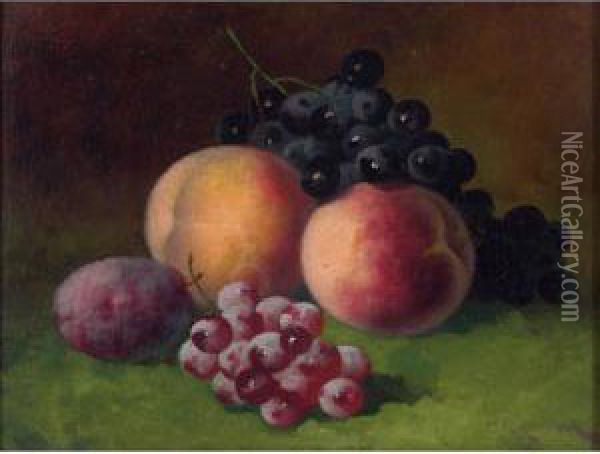 Fruit Still Life Oil Painting - Carducius Plantagenet Ream