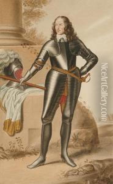 Full Length Portrait Of William I, Earl Of Craven, After J.w.fortescue Oil Painting - George Perfect Harding